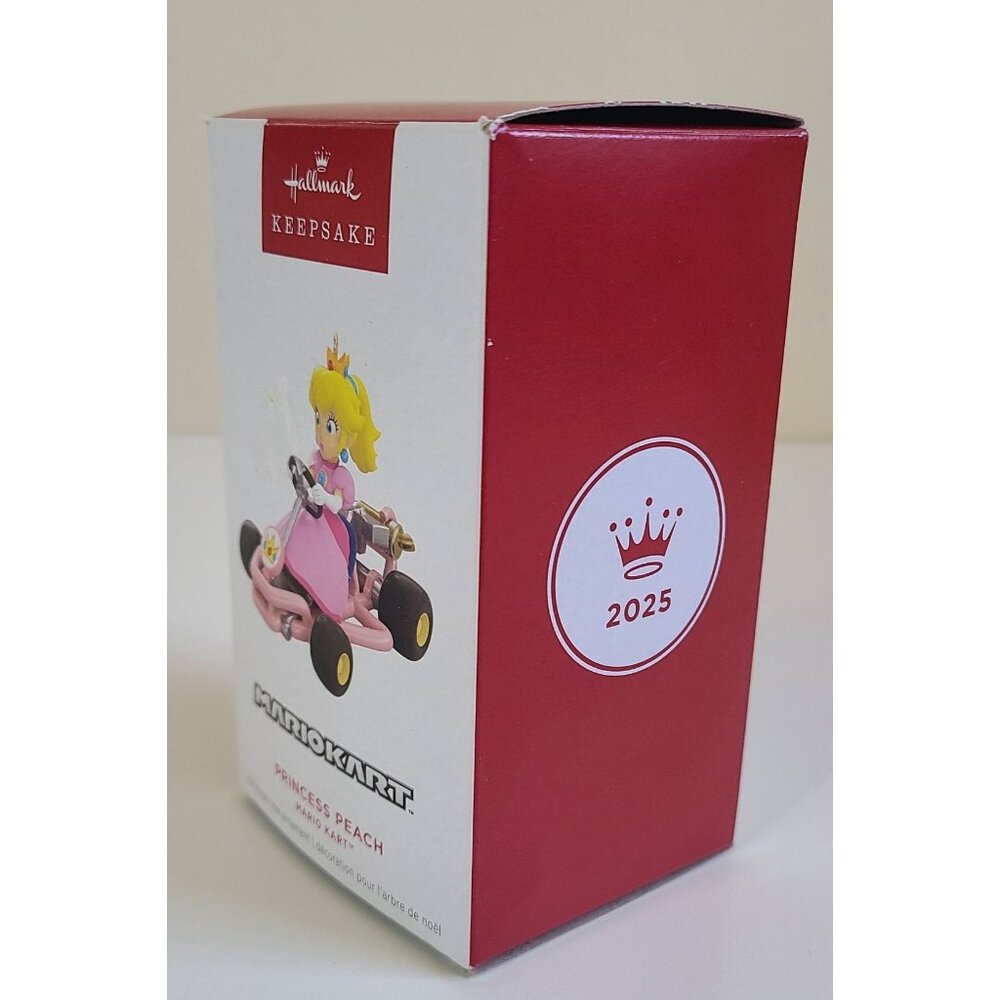 Hallmark Keepsake Princess Peach Mario Kart Ornament Pink & Yellow 2025 - Picture 8 of 10